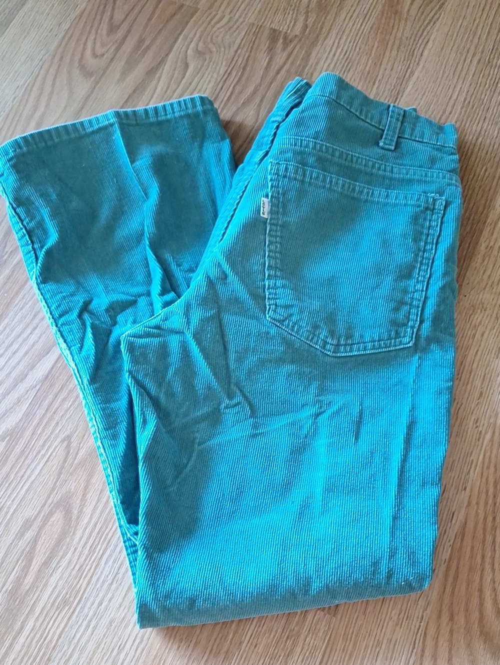 Levi's Teal Flare-Leg Corduroy Pants